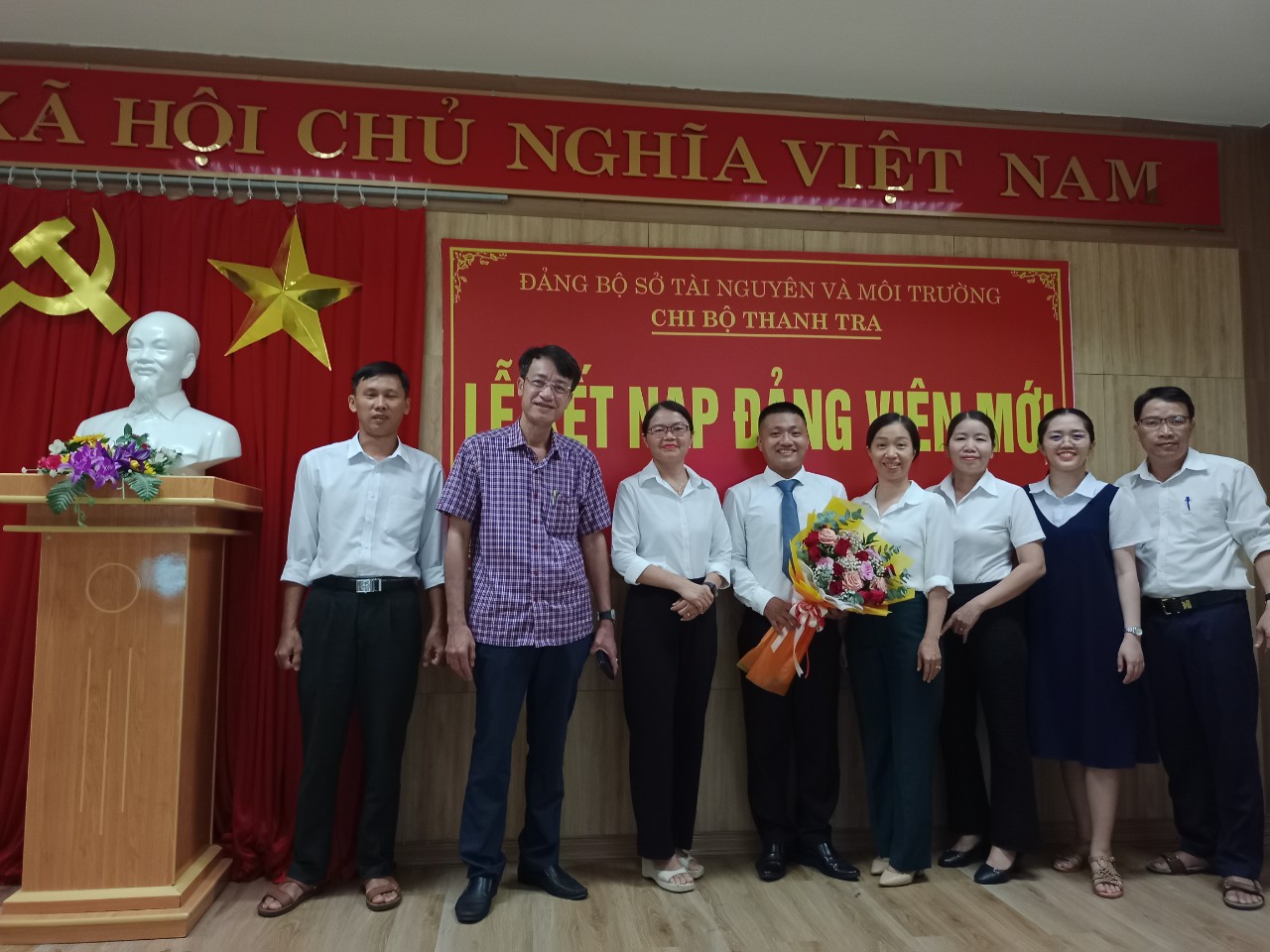 Lễ kết nạp Đảng viên mới của Chi bộ Thanh tra