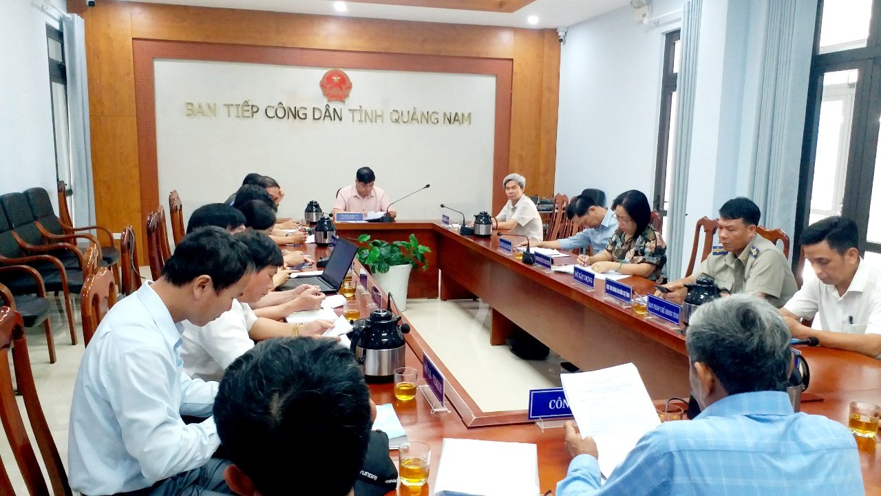 Thường trực tỉnh ủy Quảng Nam tiếp công dân định kỳ tháng 5/2024
