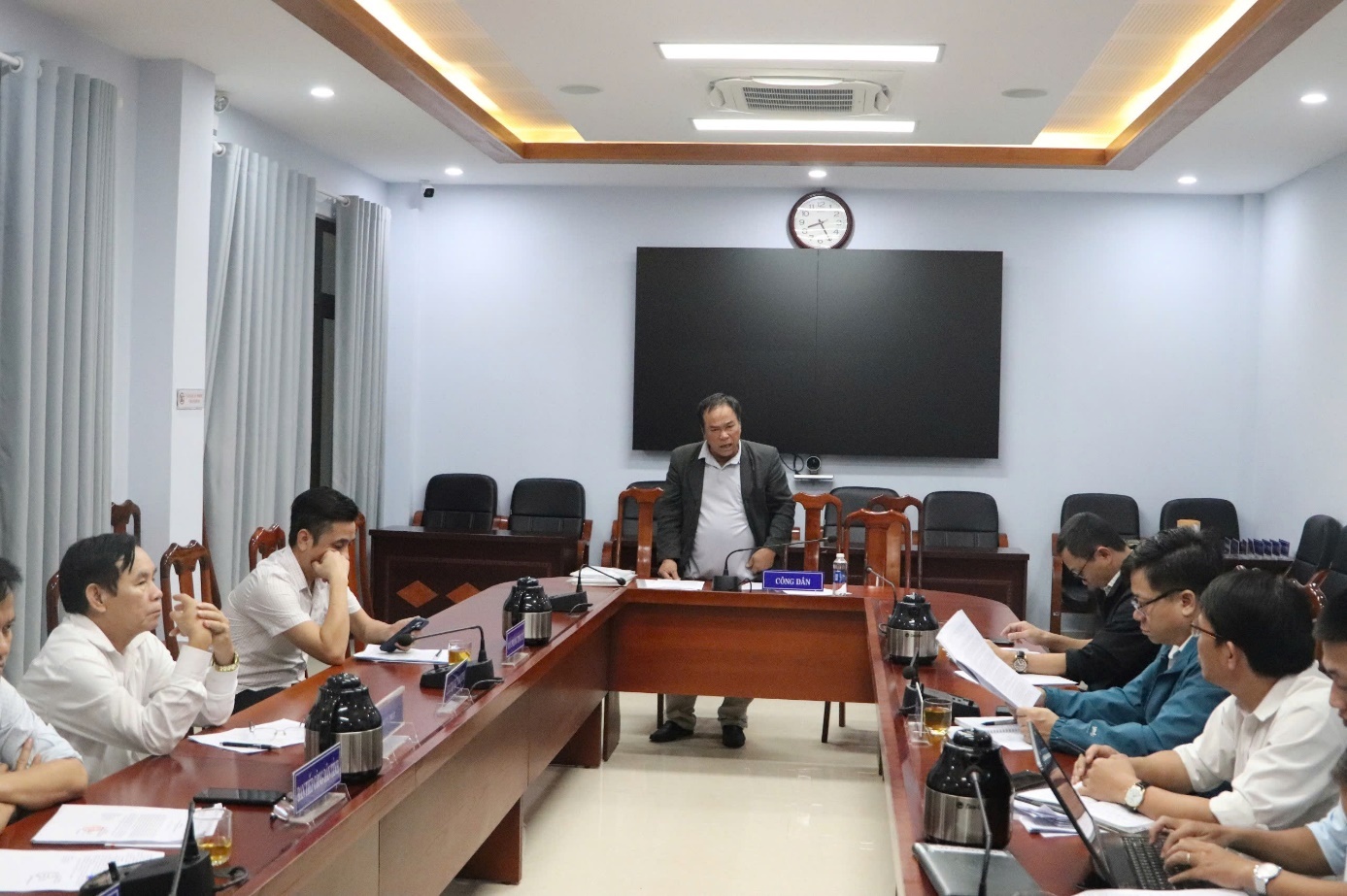 Sở Tài nguyên và Môi trường đối thoại giải quyết vụ việc khiếu nại của Ông Lê Văn Thịnh
